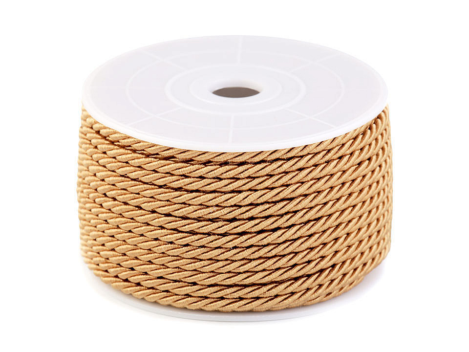 Kordelschnur ø3 mm - Gold (20 Meter)