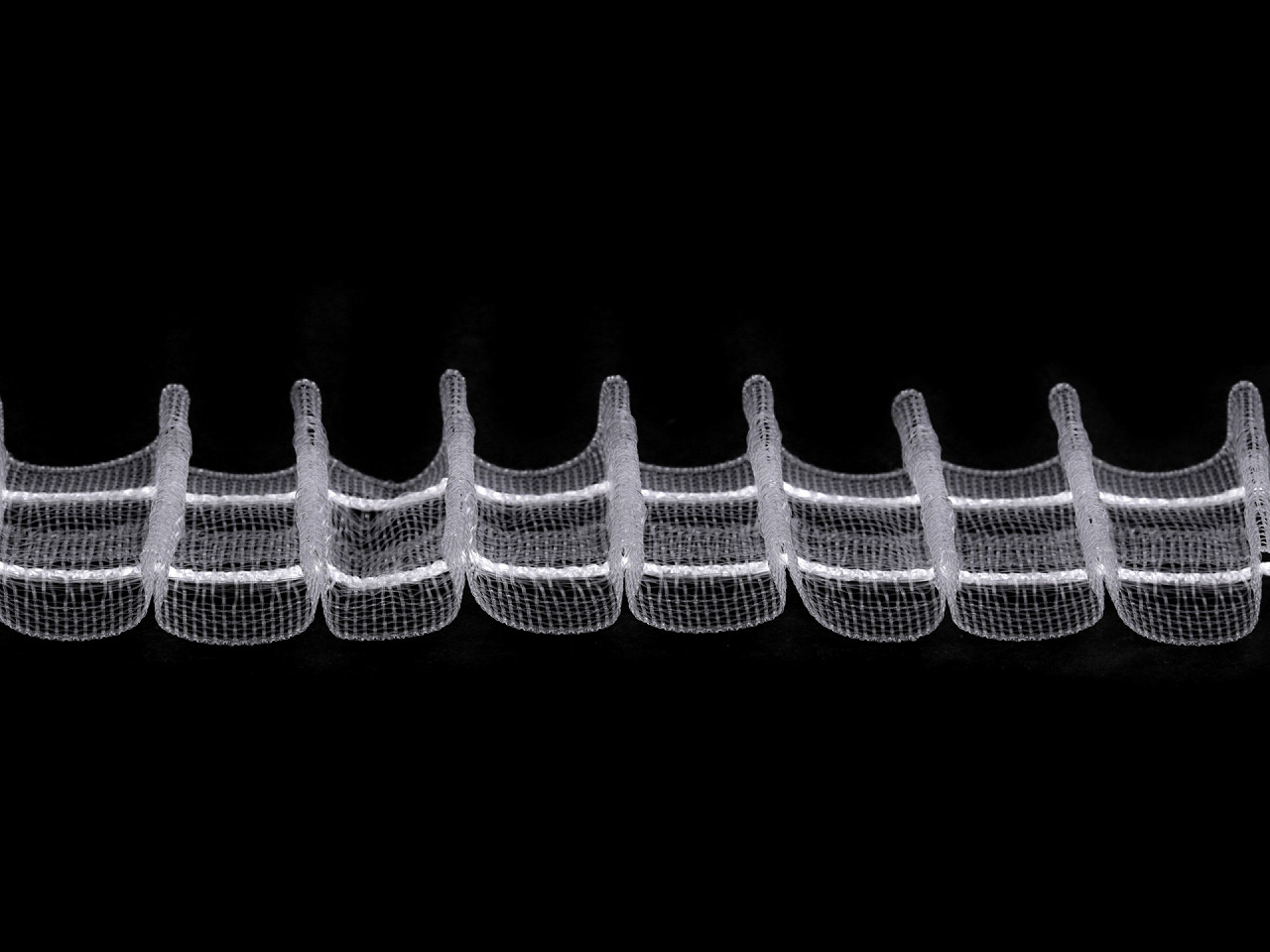 Gardinenband bleistiftfalten breite 25 mm - Transparent (50 Meter)