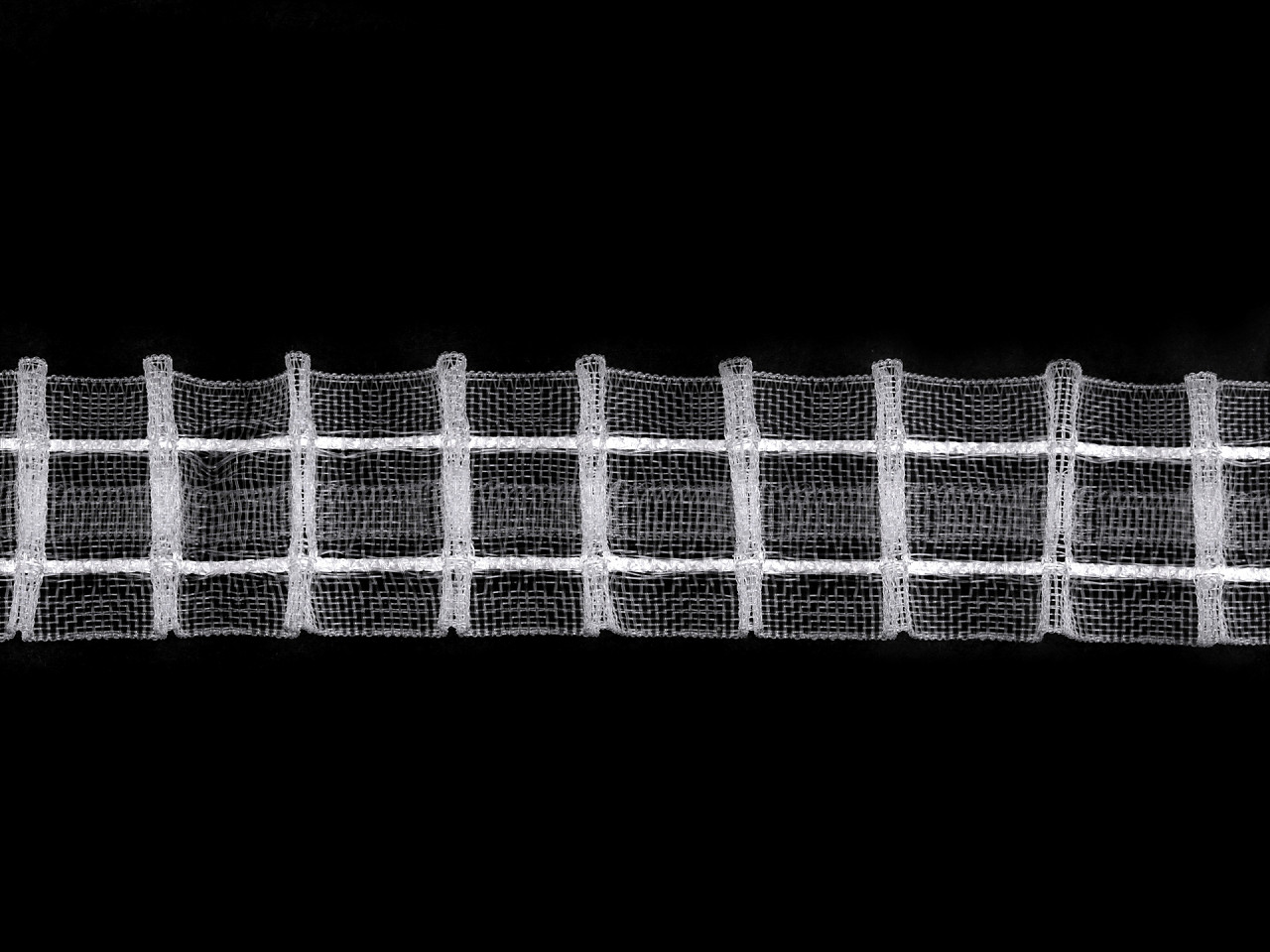 Gardinenband bleistiftfalten breite 25 mm - Transparent (50 Meter)