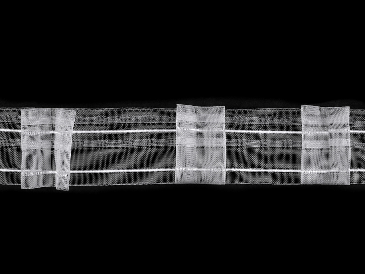 Gardinenband 2 falten breite 50 mm - Transparent (50 Meter)