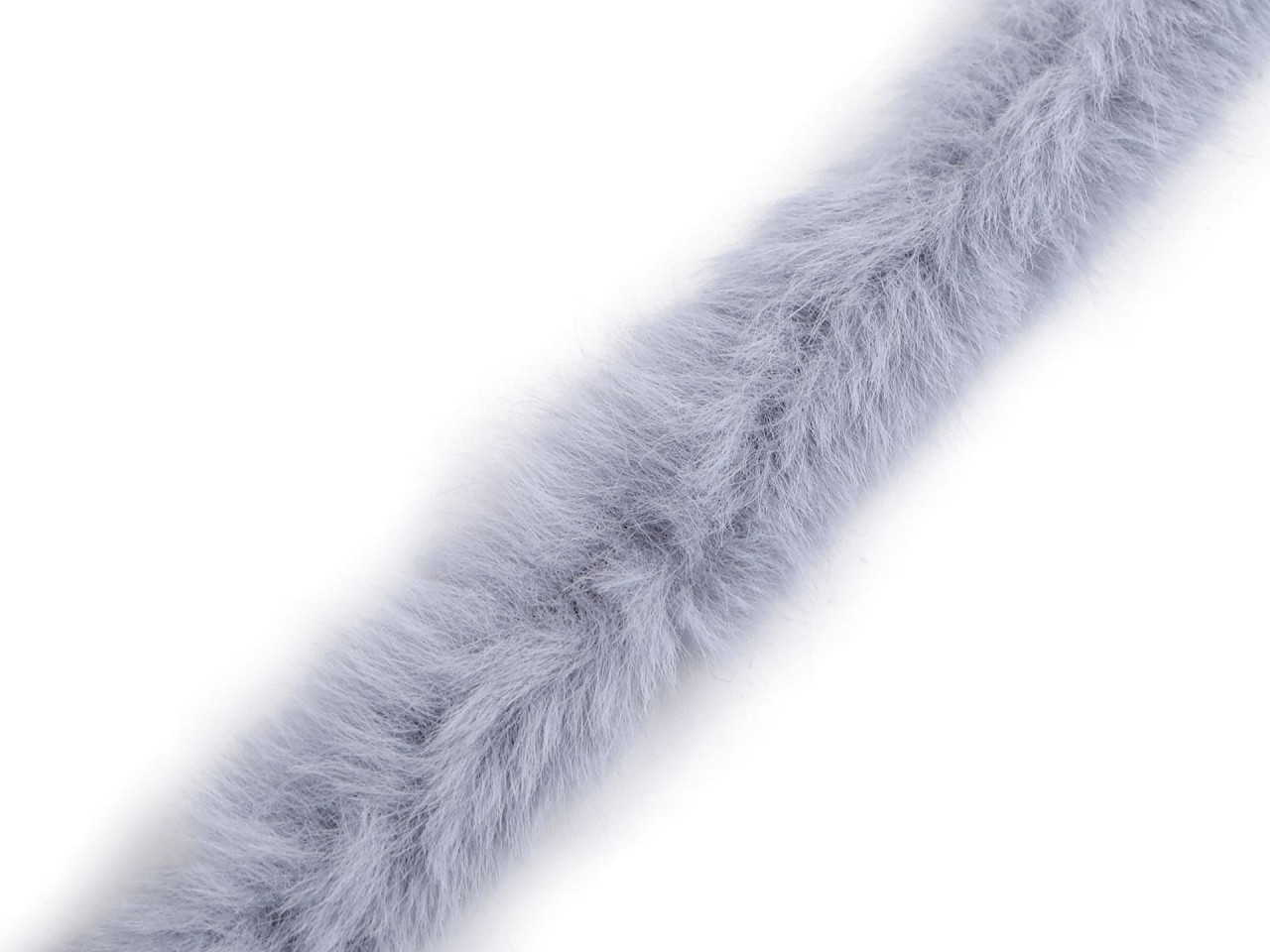 Besatzband aus kunstfell zum einnähen rund, breite 2 cm - Hellrosa (1 Meter)