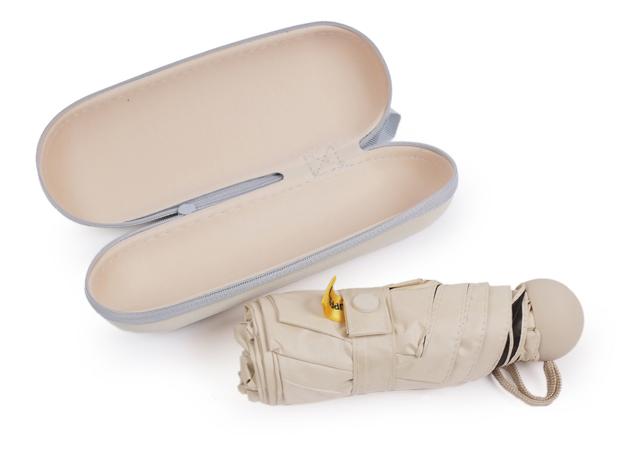 Mini-regenschirm zusammenklappbar mit etui - Hellblau (1 Stück)