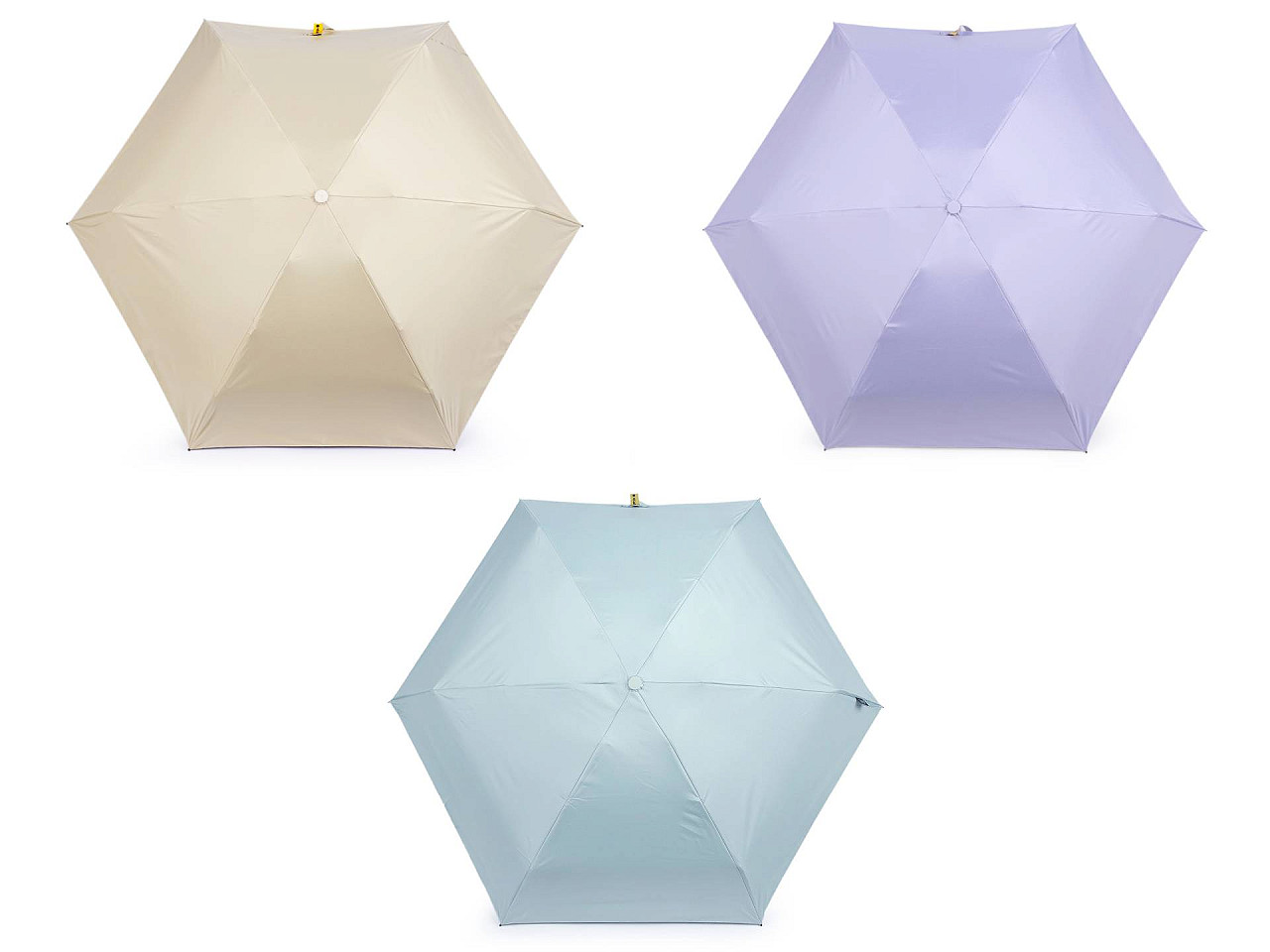 Mini-regenschirm zusammenklappbar mit etui - Hellblau (1 Stück)