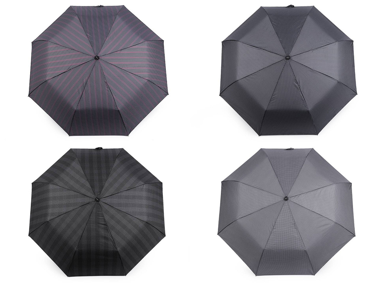 Herren regenschirm automatik faltbar - Grau (1 Stück)