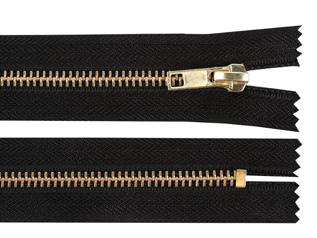 Metallreißverschluss nr. 5, länge 16 cm, für jeans - Schwarz (1 Stück)