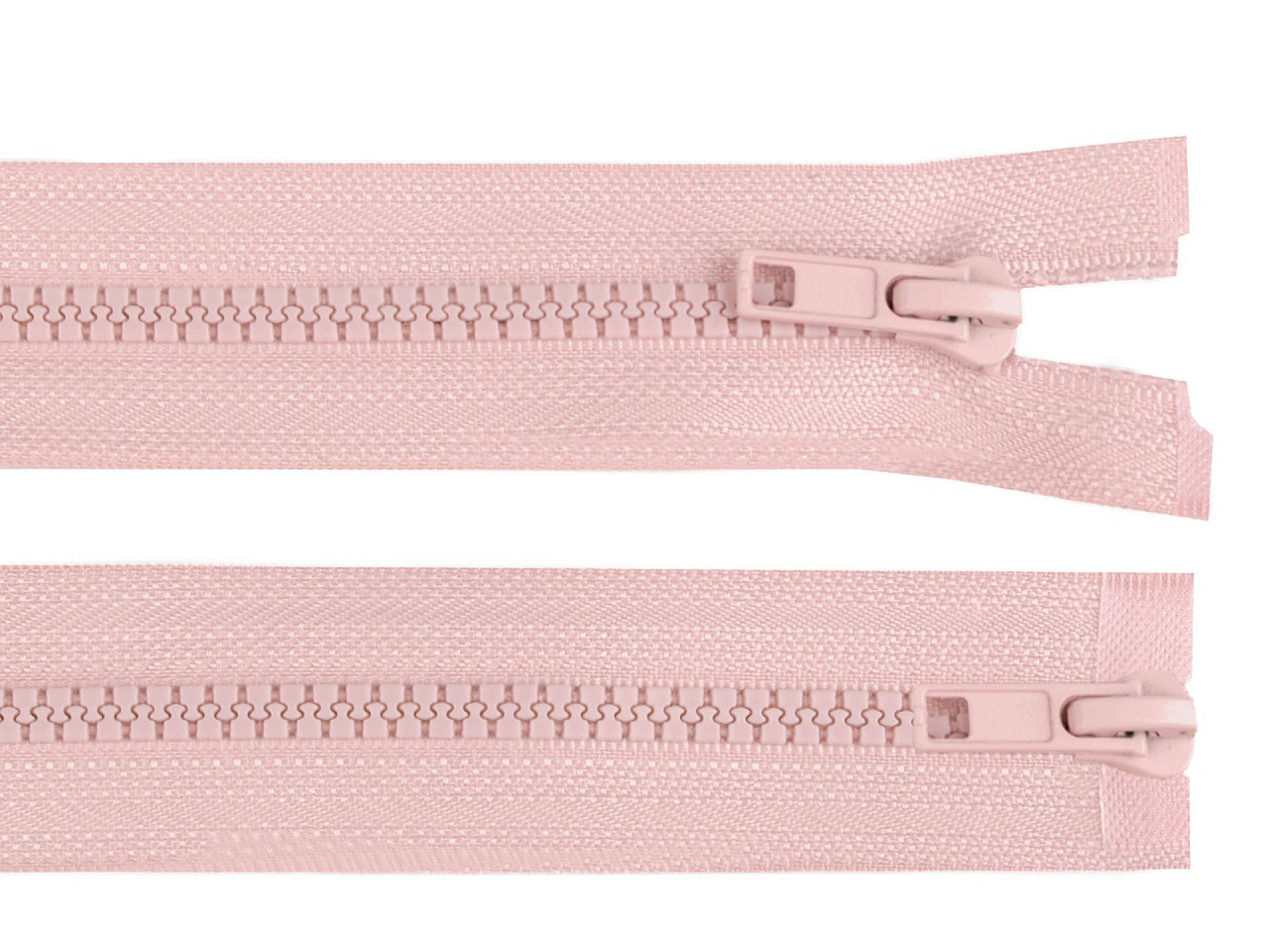 Knochenreißverschluss nr. 5, 2 schieber/2-wege-teilbar, für jacken, 80 cm - Lila aubergine (1 Stück)