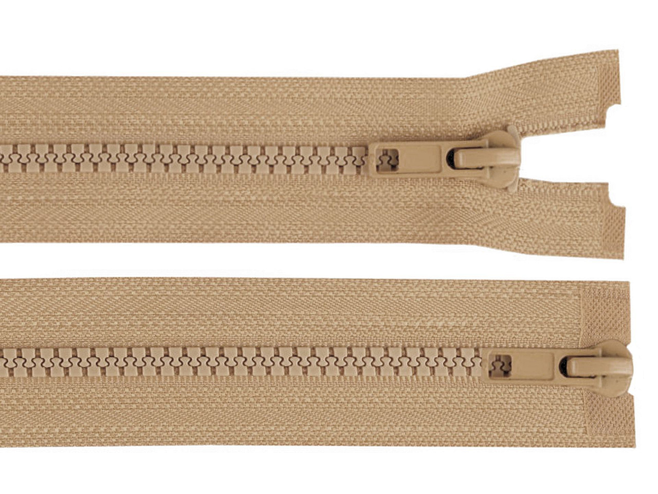 Knochenreißverschluss nr. 5, 2 schieber/2-wege-teilbar, für jacken, 80 cm - Lila aubergine (1 Stück)