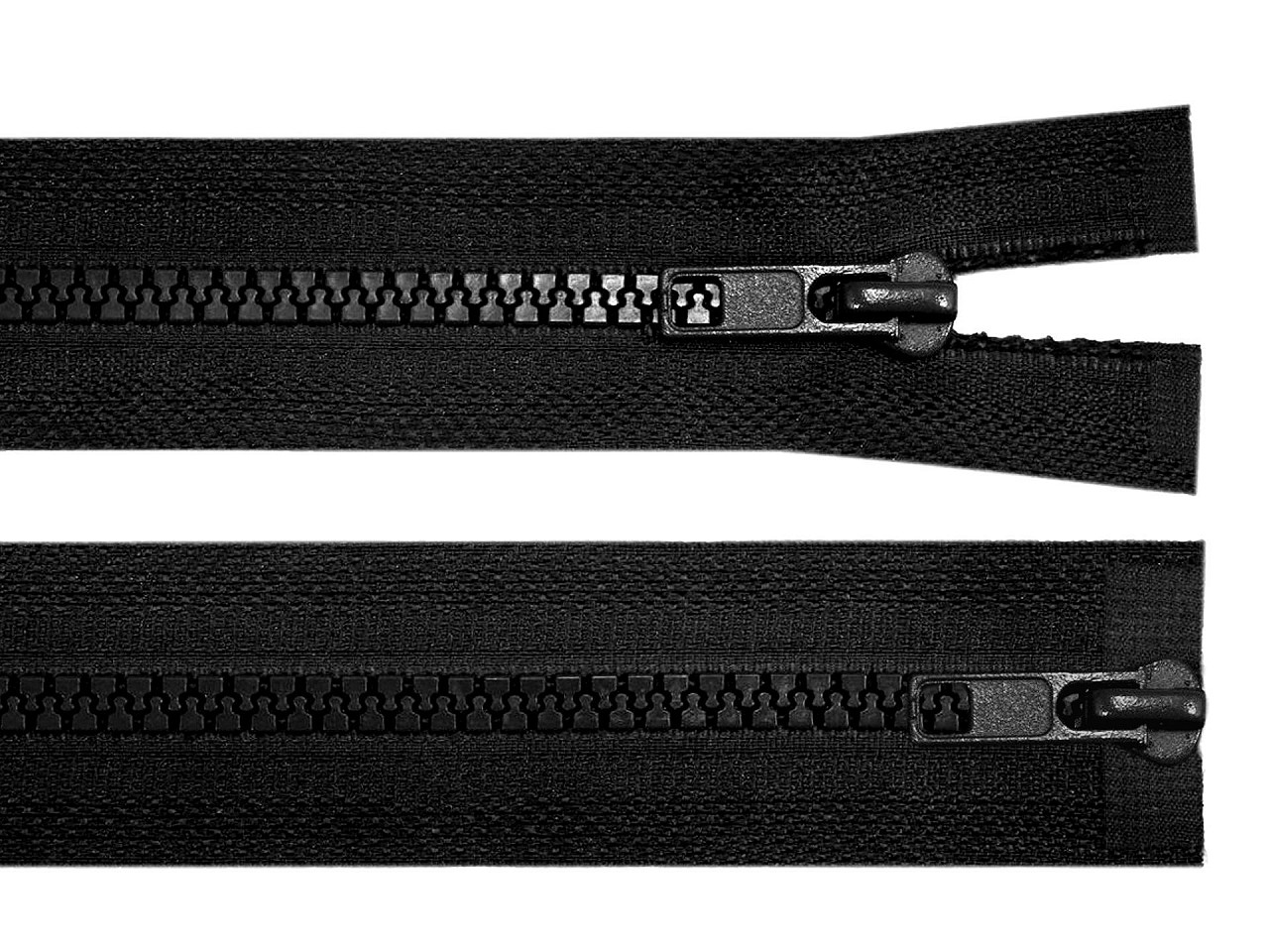 Knochenreißverschluss nr. 5, 2 schieber/2-wege-teilbar, für jacken, 80 cm - Lila aubergine (1 Stück)