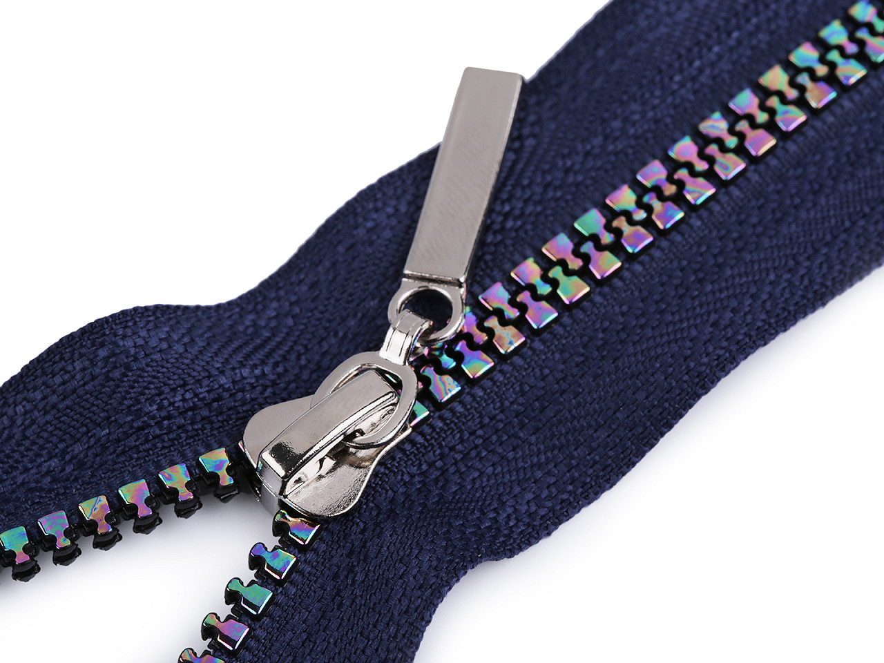 Knochenreißverschluss nr. 5 regenbogenfarbig, länge 40 cm - Rot (1 Stück)