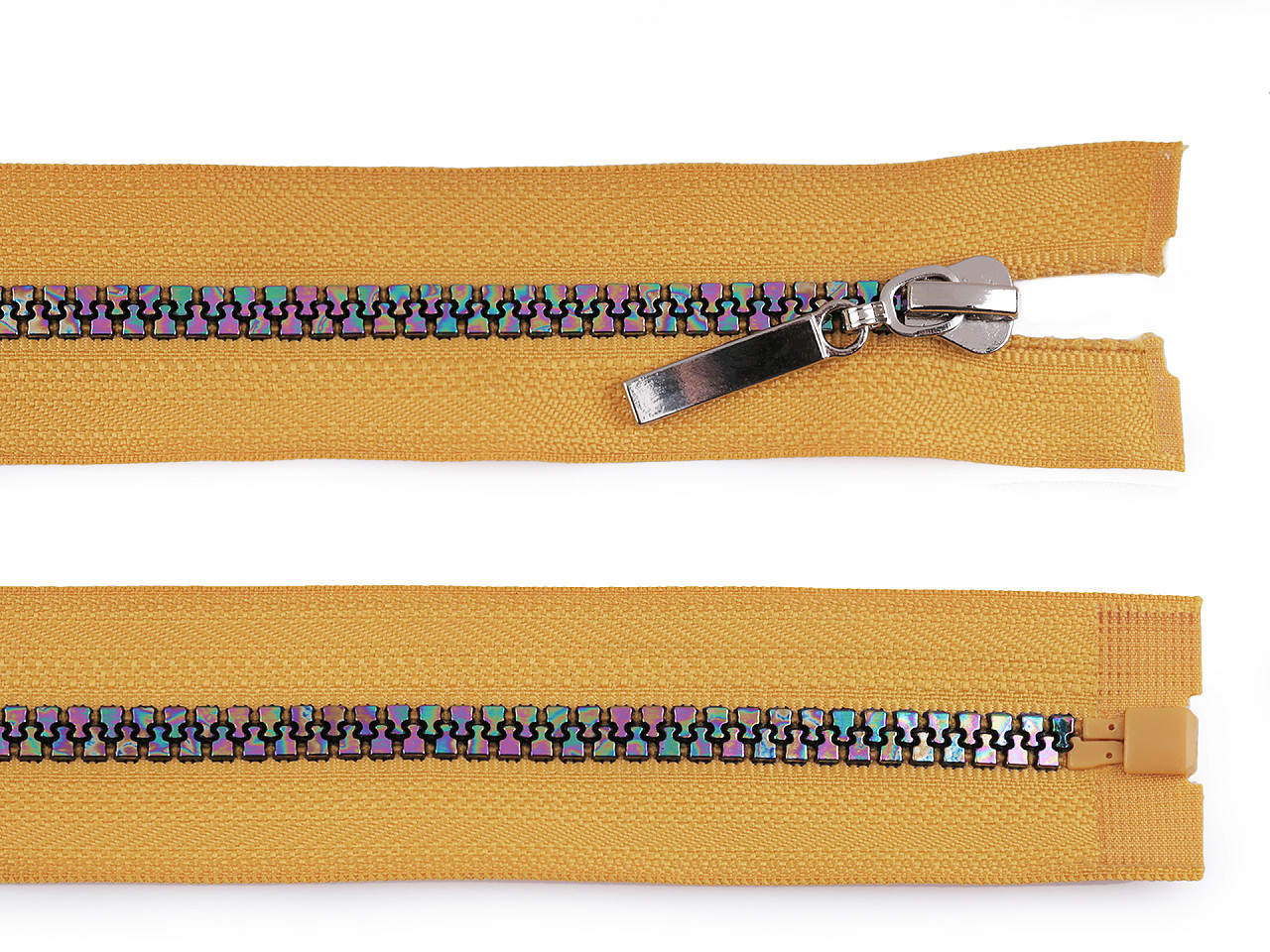 Knochenreißverschluss nr. 5 regenbogenfarbig, länge 40 cm - Rot (1 Stück)