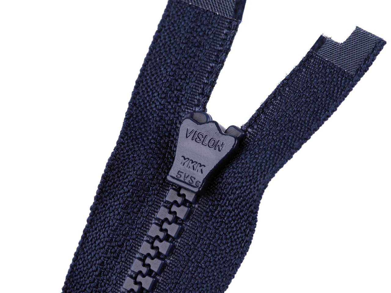 Knochenreißverschluss ykk nr. 5, länge 60 cm, für jacken - Dunkelblau (1 Stück)