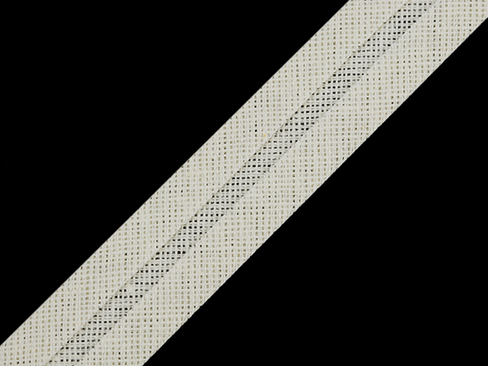 Schrägband baumwolle breite 18 mm verbügelt - Berliner blau (49 Meter)