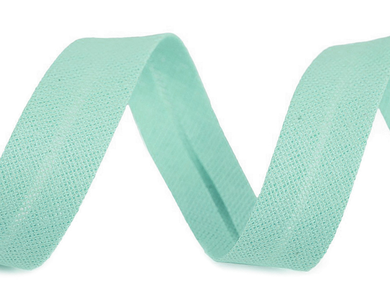 Schrägband baumwolle breite 18 mm verbügelt - Berliner blau (49 Meter)
