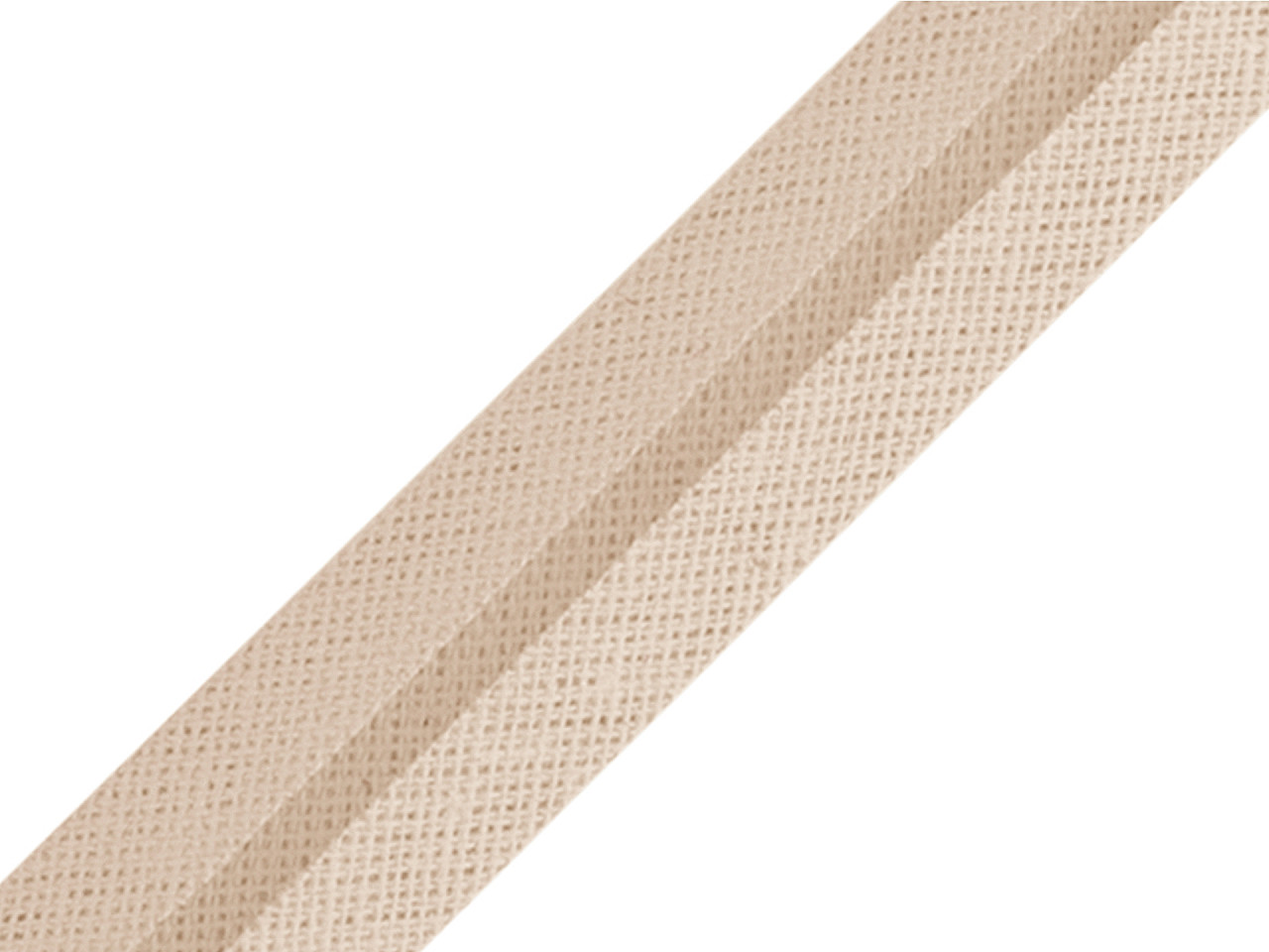 Schrägband aus baumwolle breite 20 mm verbügelt - Hellblau (1 Meter)