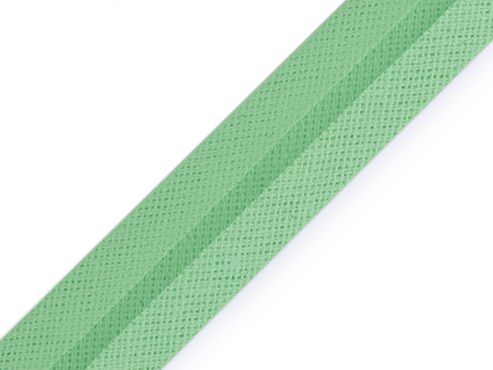 Schrägband aus baumwolle breite 20 mm verbügelt - Hellblau (1 Meter)