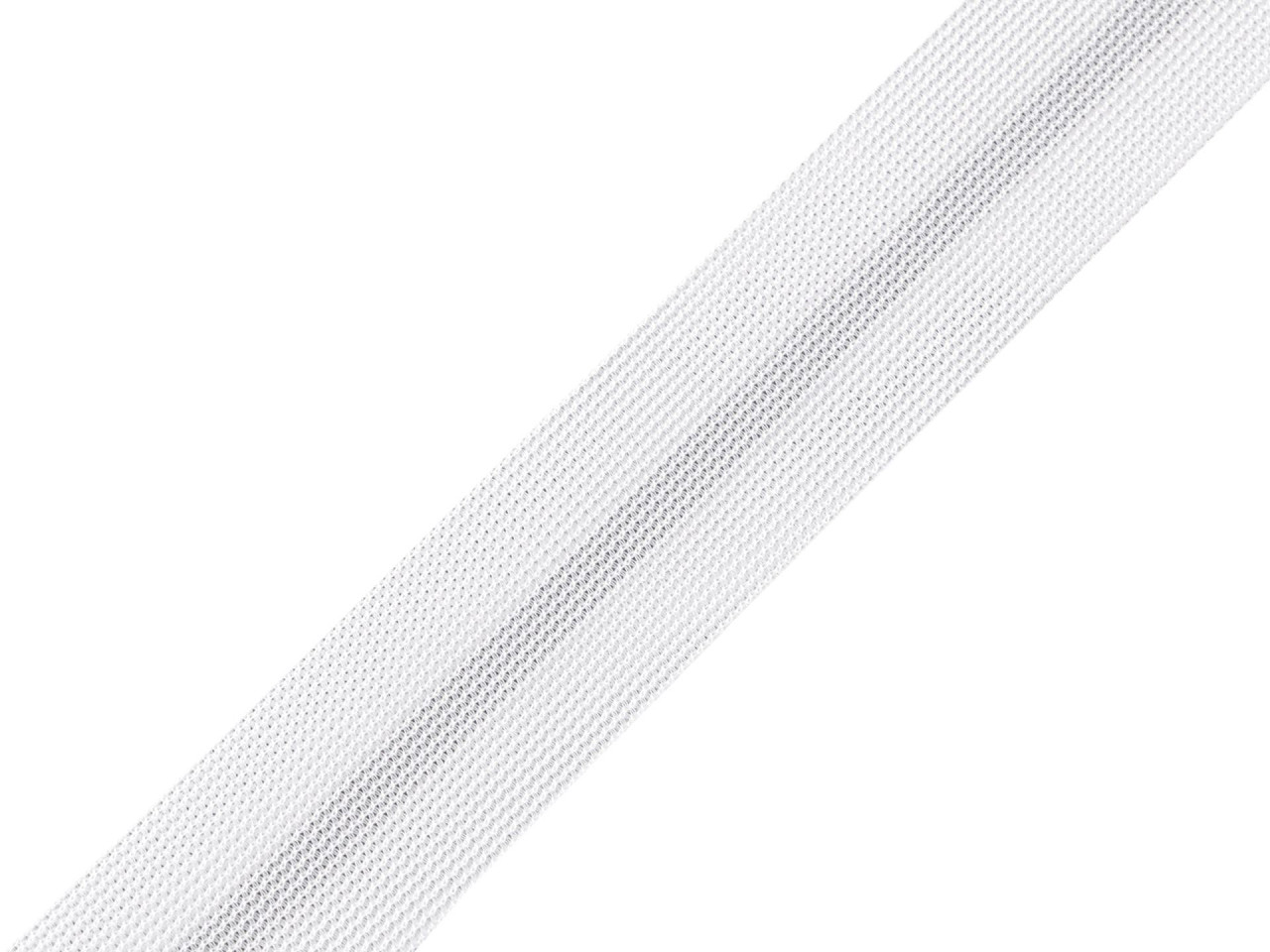 Besatzband aus polyamid gewebt, gefalzt, breite 20 mm - Schwarz (25 Meter)