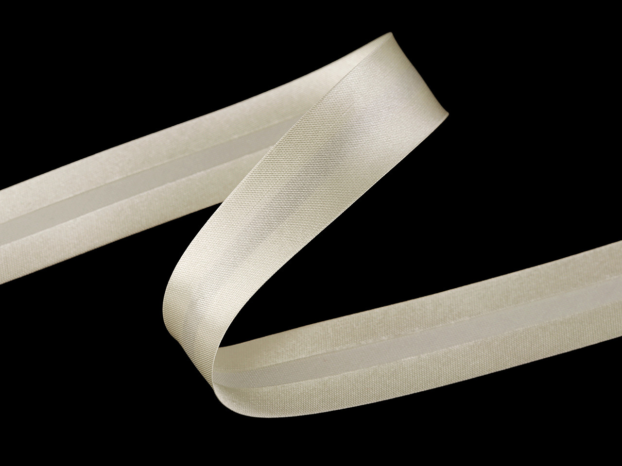Satin-schrägband, breite 20 mm, verbügelt - Pariser blau (25 Meter)