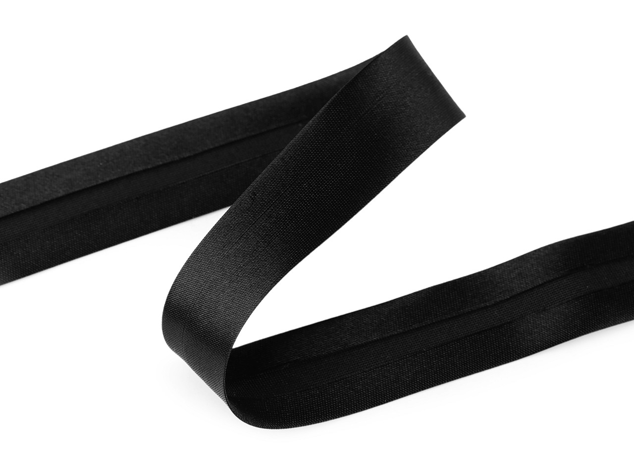 Satin-schrägband, breite 20 mm, verbügelt - Pariser blau (25 Meter)
