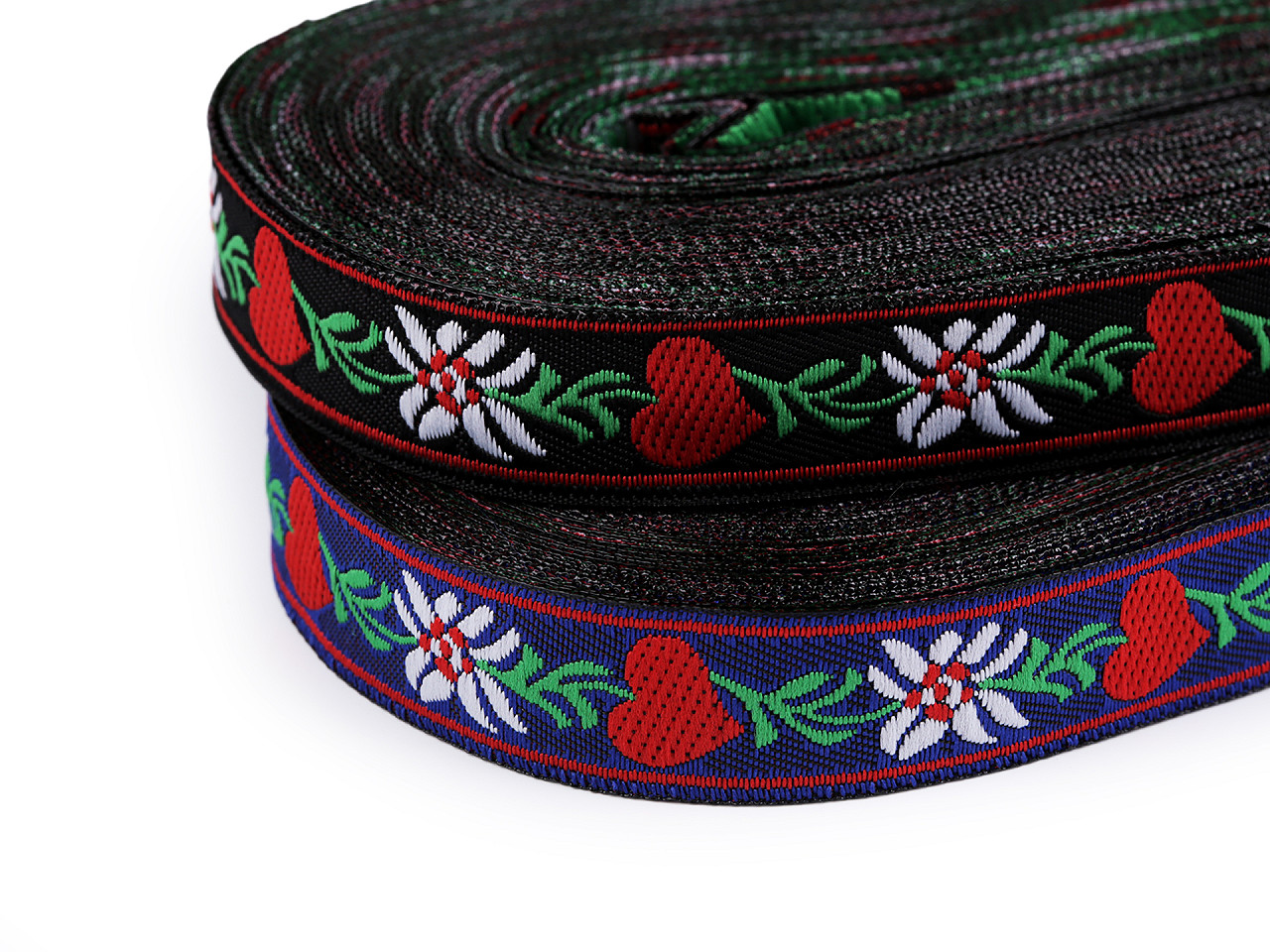 Trachtenborte, breite 15 mm - Dunkelblau (18 Meter)