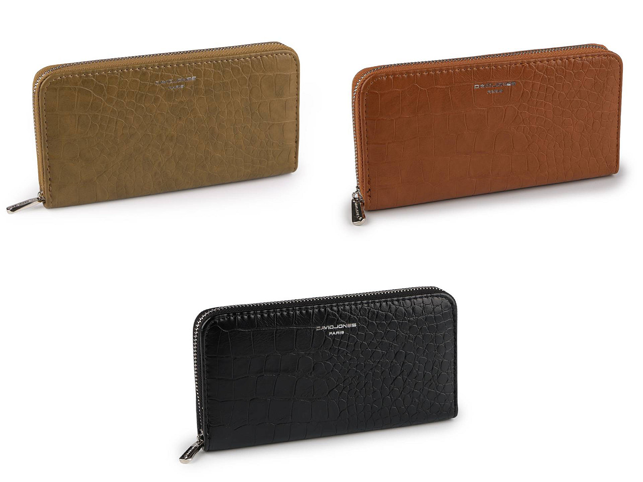 Geldbörse für damen, 10 x 19 cm - Schwarz (1 Stück)