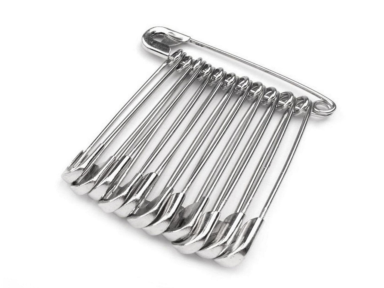 Sicherheitsnadeln länge 34 mm - Nickel (50 Bunde)