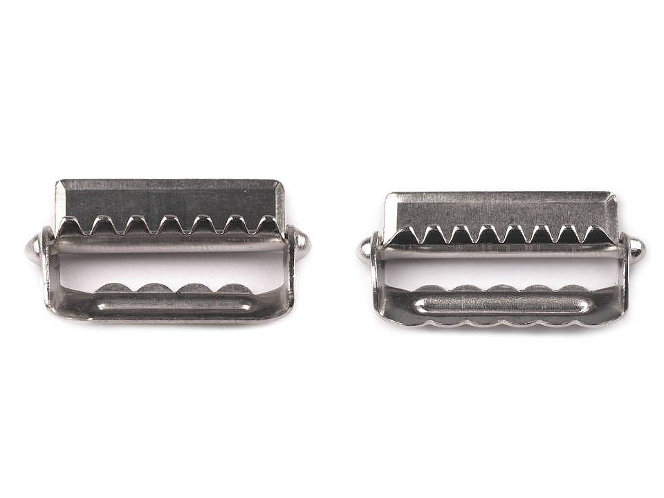 Hosenträgerschnalle, breite 20; 24; 30; 40 mm - Nickel (100 Stücke)