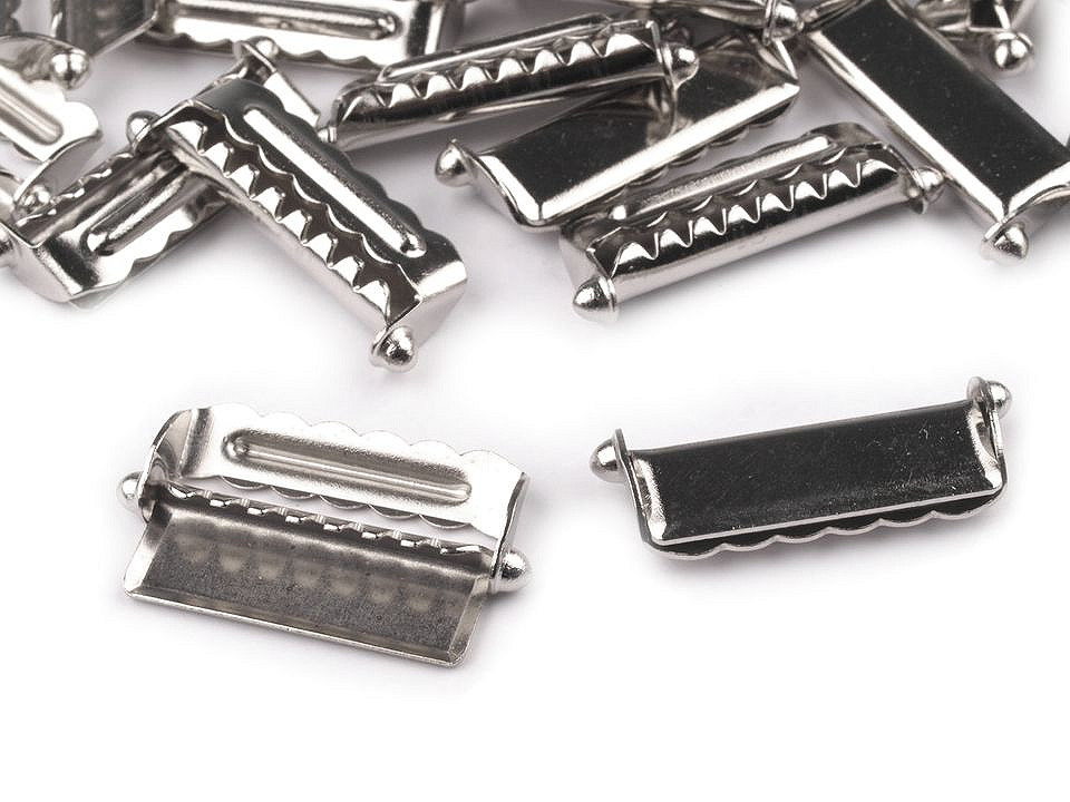 Hosenträgerschnalle, breite 20; 24; 30; 40 mm - Nickel (100 Stücke)