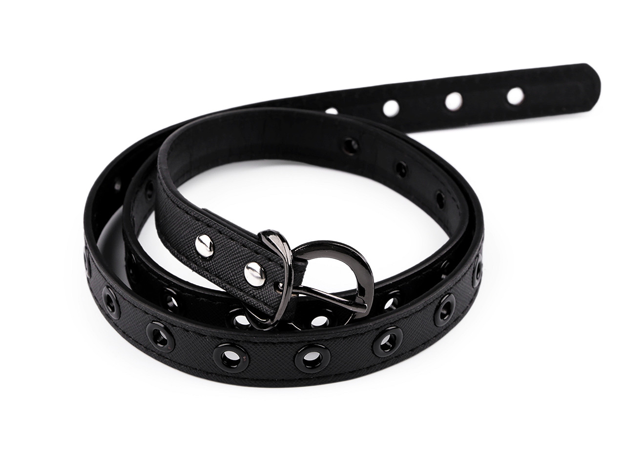 Damen-/mädchengürtel, breite 1,8 cm - Schwarz (1 Stück)