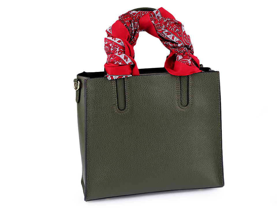 Baumwolltuch cashmere muster 70x70 cm - Schwarz (1 Stück)