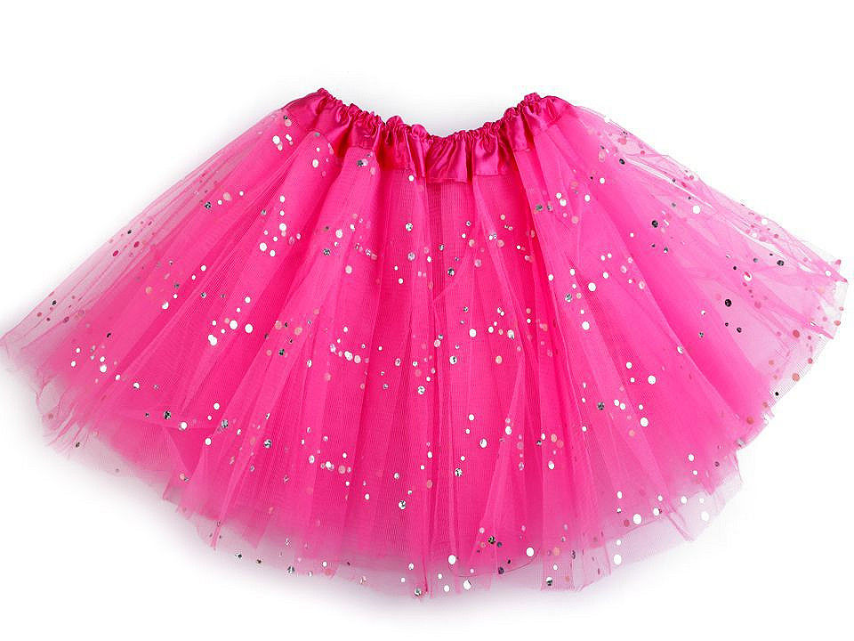 Karneval rock für mädchen mit pailetten - Hellrosa (1 Stück)