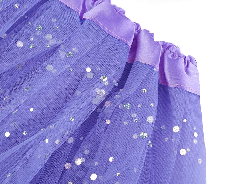 Karneval rock für mädchen mit pailetten - Hellrosa (1 Stück)