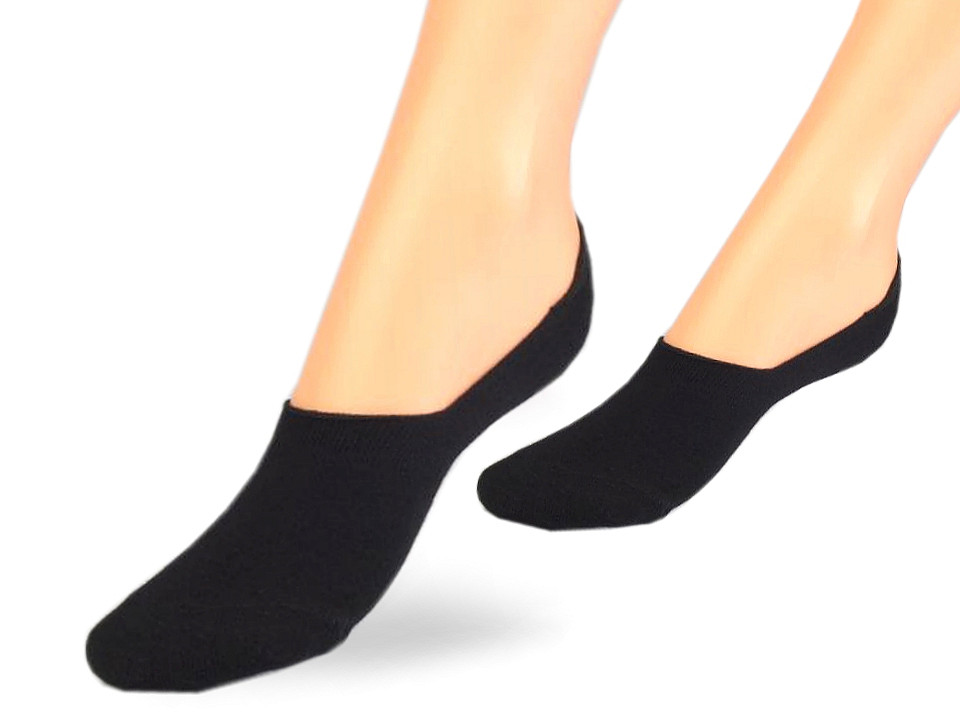 Damen/mädchensocken für turnschuhe baumwolle - Schwarz (12 Paare)