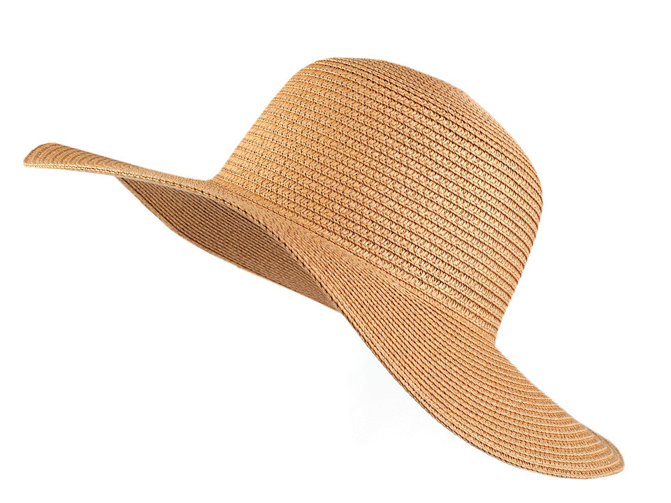 Sommerhut/strohhut für damen zum verzieren - Naturbraun (1 Stück)