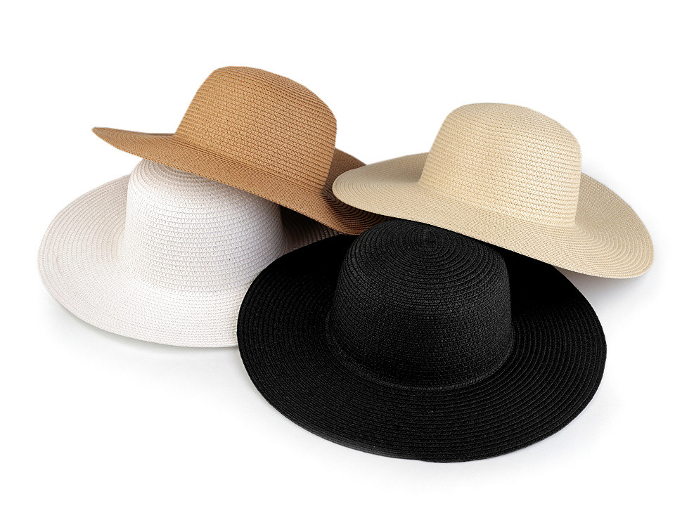 Sommerhut/strohhut für damen zum verzieren - Naturbraun (1 Stück)