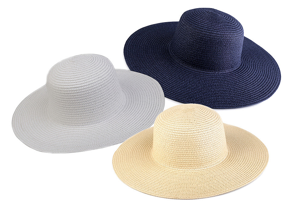 Sommerhut/strohhut für damen zum verzieren - Naturbraun (1 Stück)