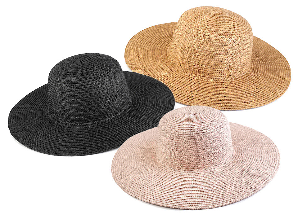 Sommerhut/strohhut für damen zum verzieren - Naturbraun (1 Stück)