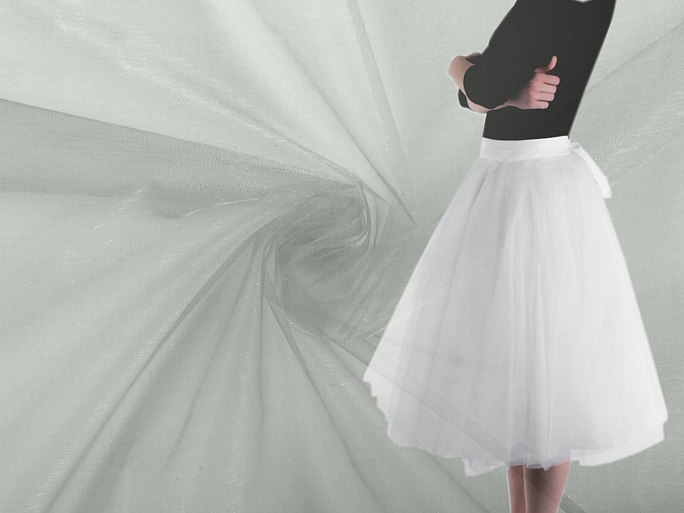 Deko organza steif - Bordeaux (1 Meter)