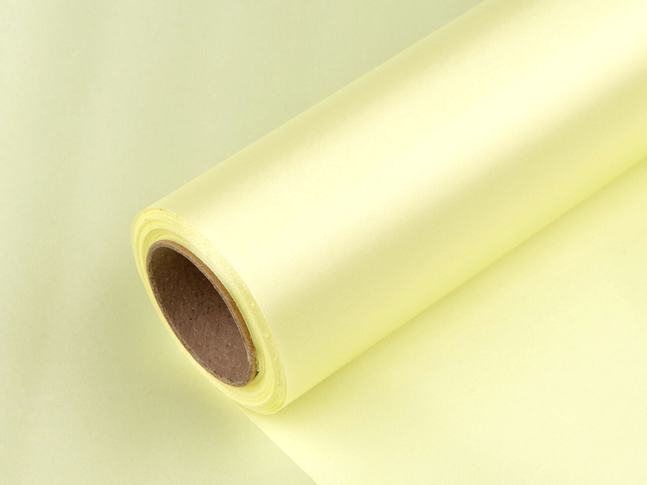 Satinstoff einseitig breite 36 cm - Beige (9 Meter)