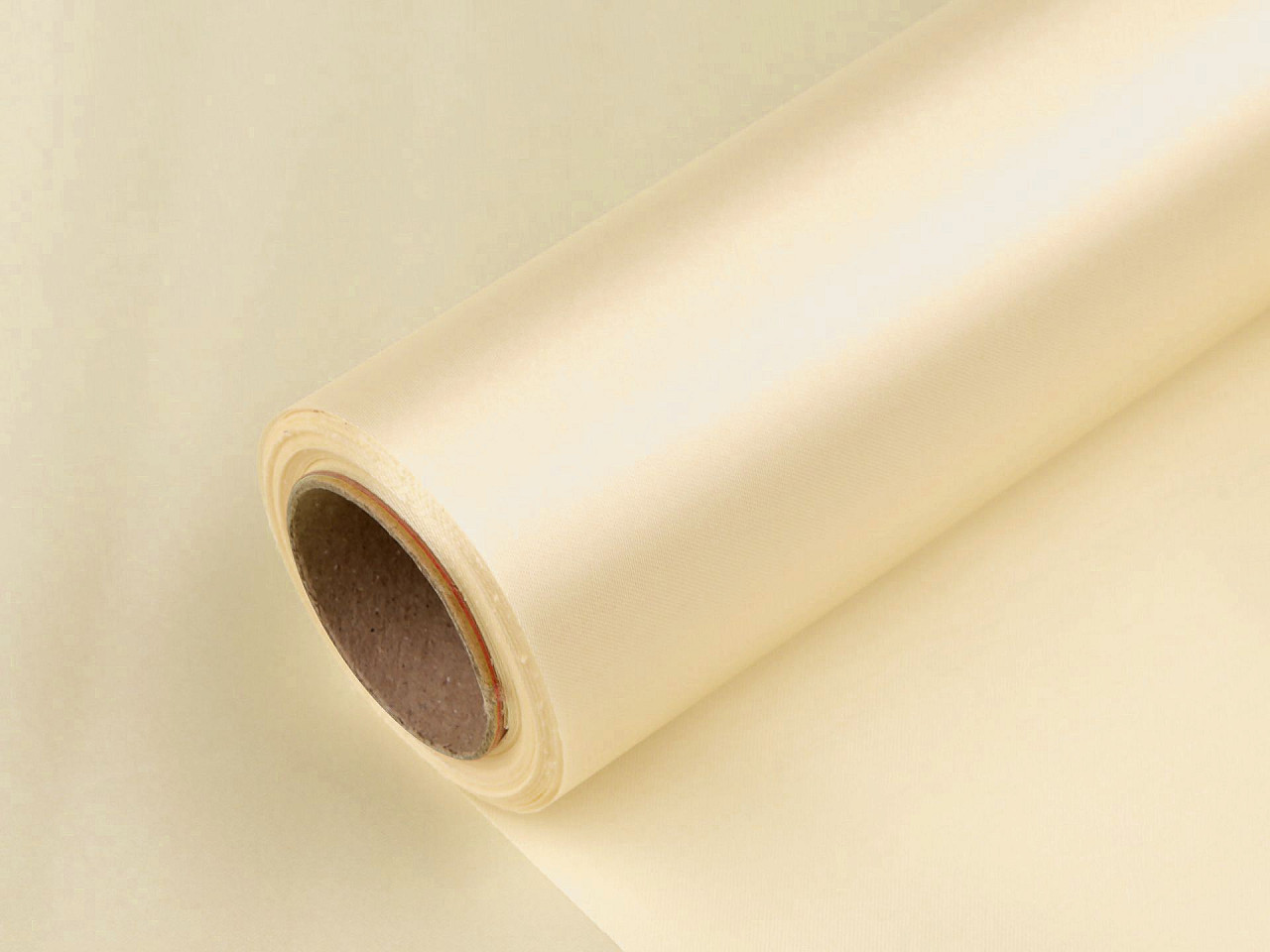 Satinstoff einseitig breite 36 cm - Beige (9 Meter)