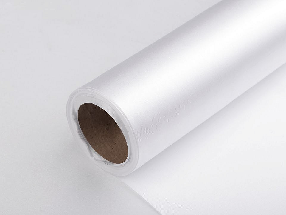 Satinstoff einseitig breite 36 cm - Beige (9 Meter)