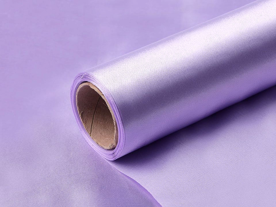 Satinstoff einseitig breite 36 cm - Beige (9 Meter)