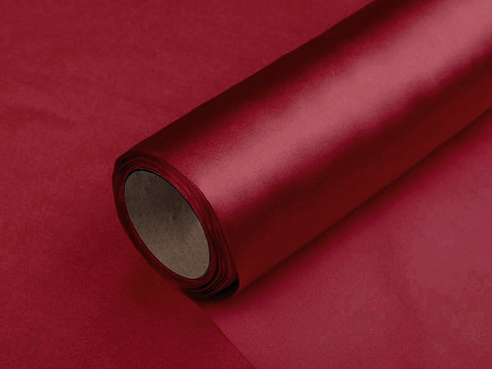 Satinstoff einseitig breite 36 cm - Beige (9 Meter)