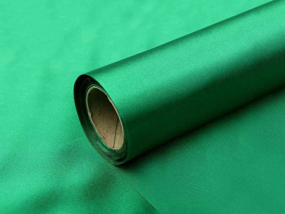 Satinstoff einseitig breite 36 cm - Beige (9 Meter)