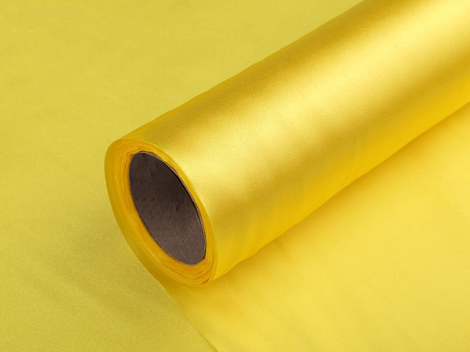 Satinstoff einseitig breite 36 cm - Beige (9 Meter)