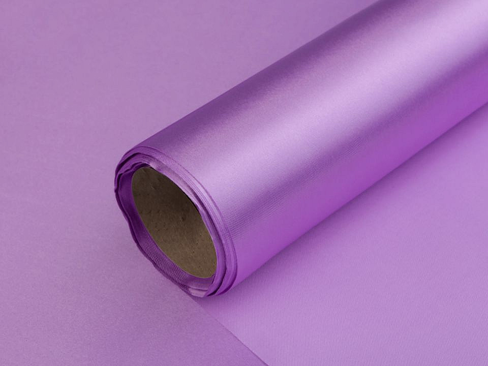 Satinstoff einseitig breite 36 cm - Beige (9 Meter)