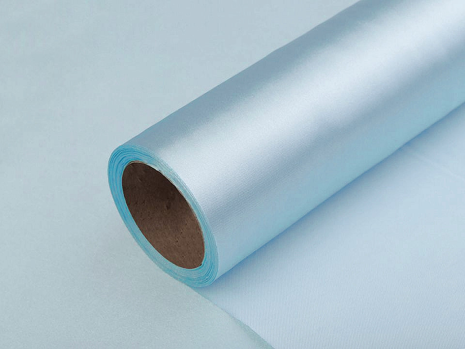 Satinstoff einseitig breite 36 cm - Beige (9 Meter)