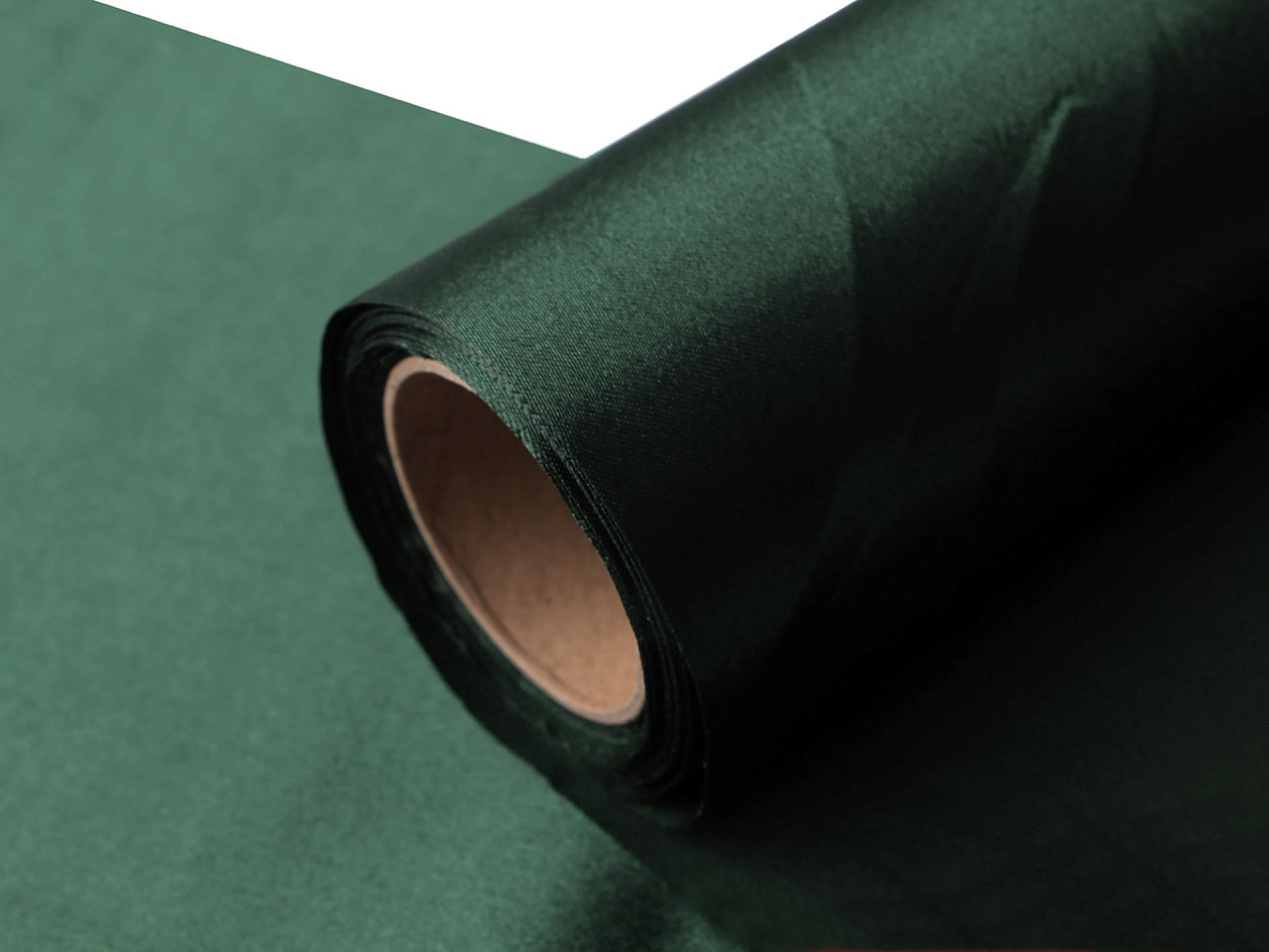 Satinstoff / band einseitig breite 14 cm - Weiß (9 Meter)