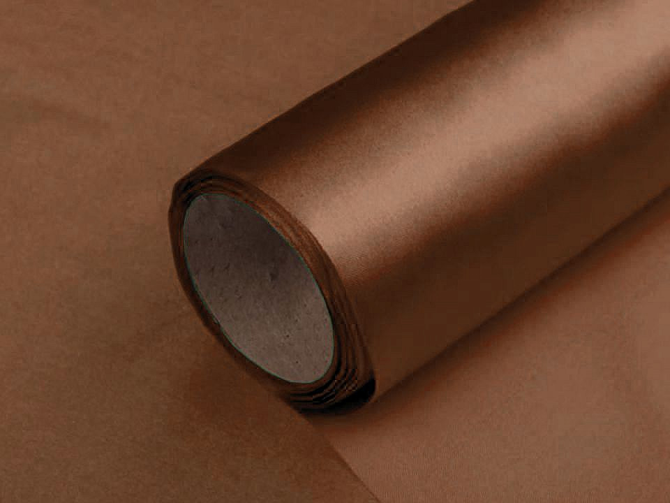 Satinstoff / band einseitig breite 14 cm - Weiß (9 Meter)