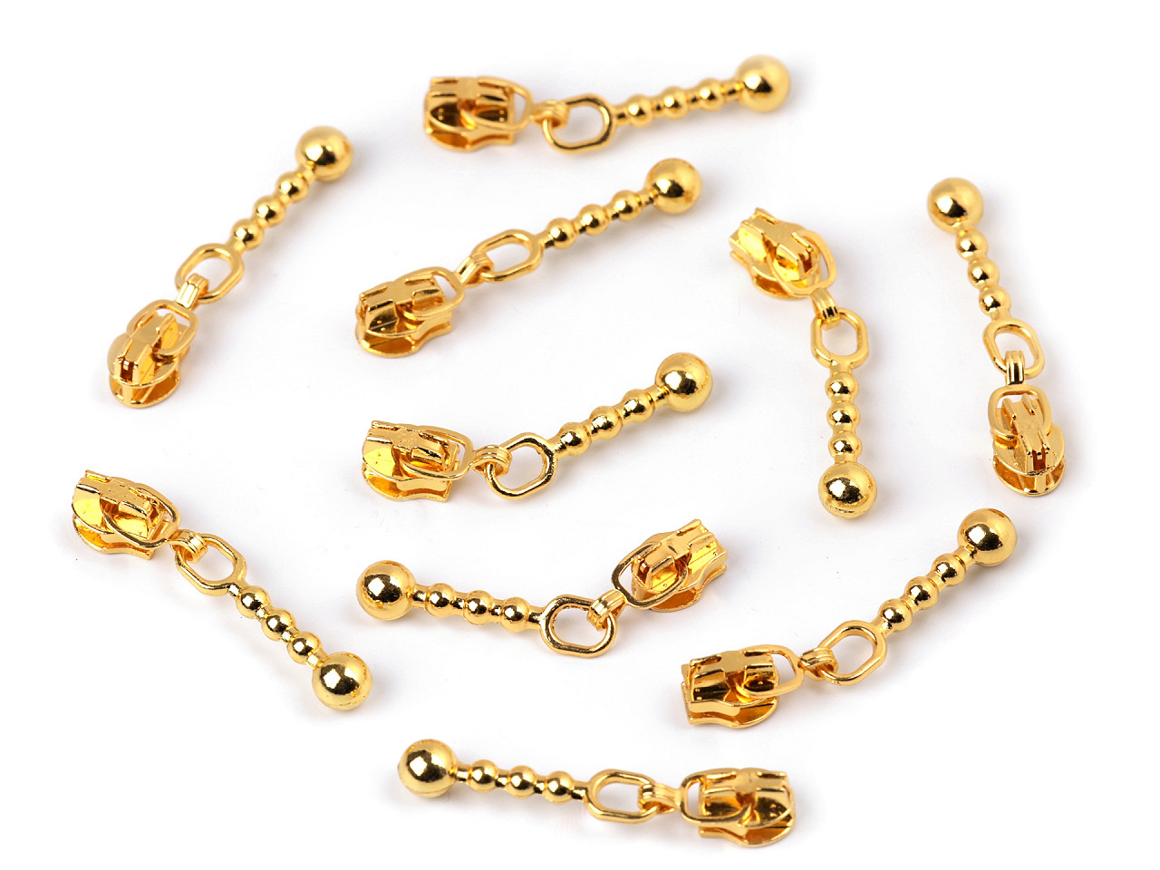 Schieber für spiralreißverschlüsse nr. 3 - Altmessing (10 Stücke)