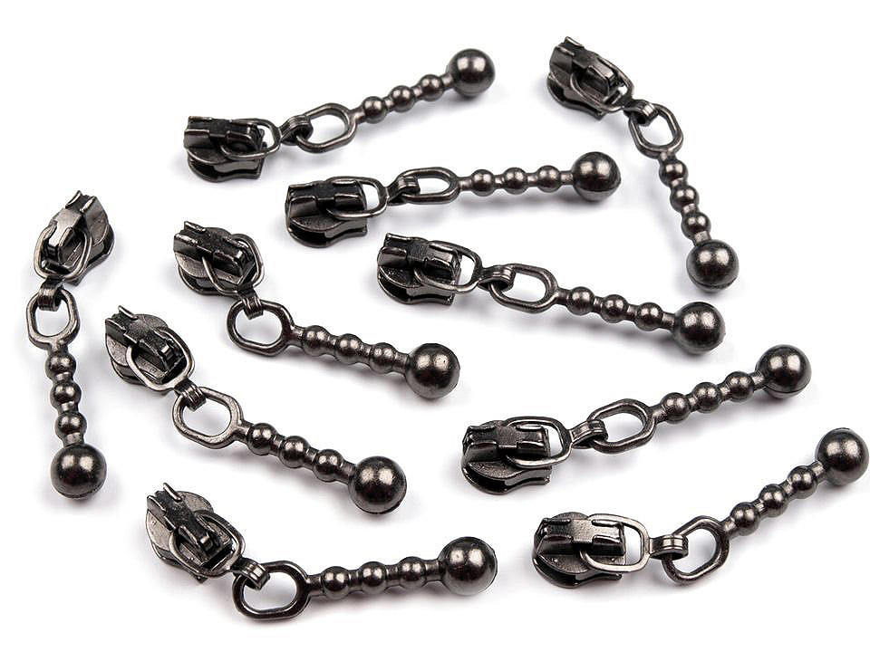 Schieber für spiralreißverschlüsse nr. 3 - Altmessing (10 Stücke)